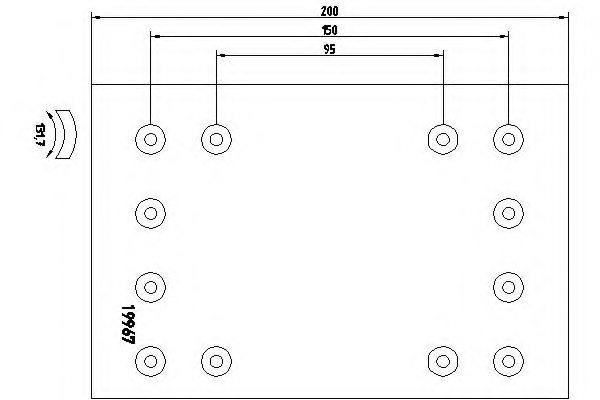 DON BC/106/1 Brake Lining, drum brake